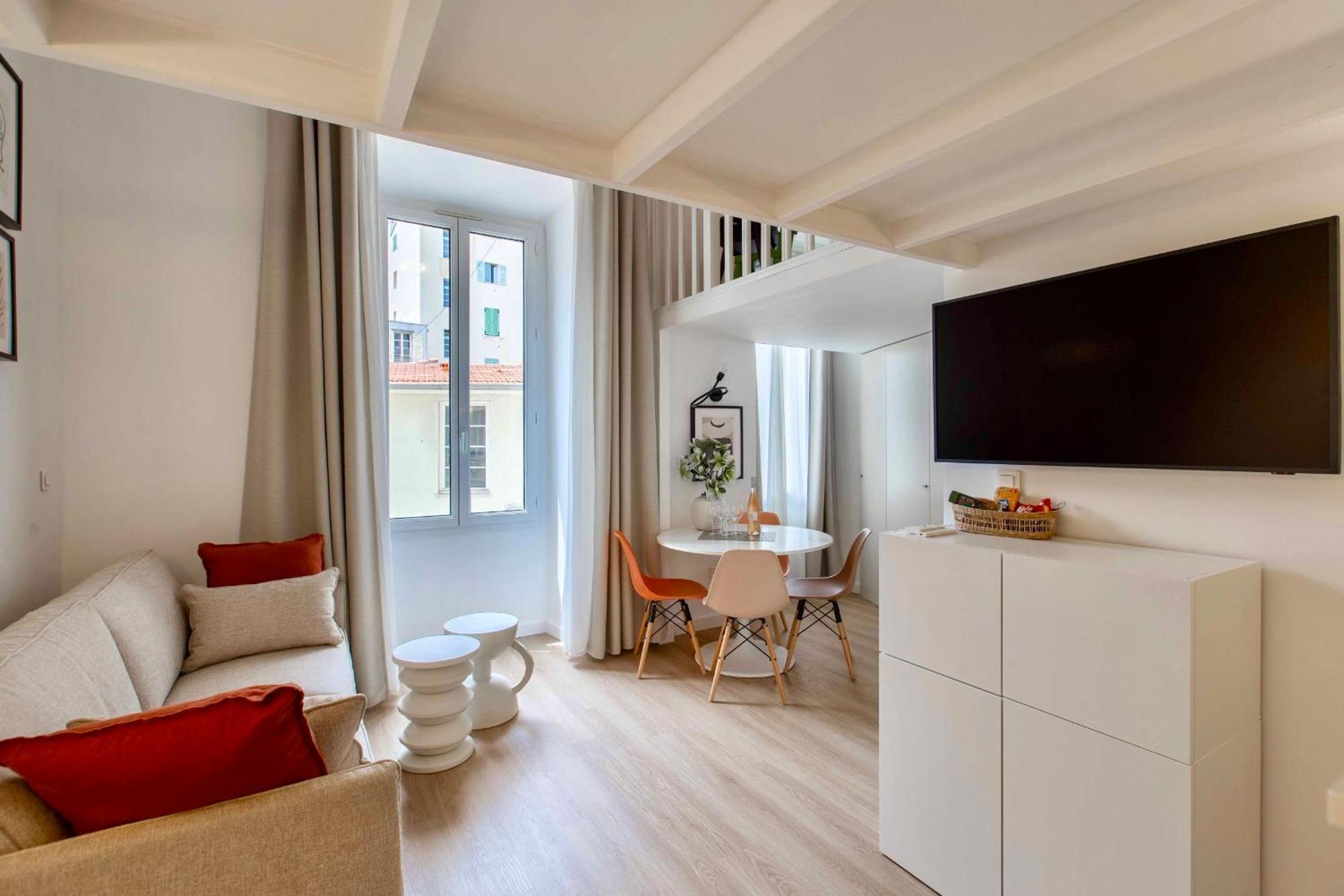 Suede Promenade Duplex Apartment At 1 Min From The Sea 2 Bathrooms Nizza Kültér fotó